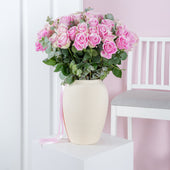 Anniversary 50 Pink Roses - Vase