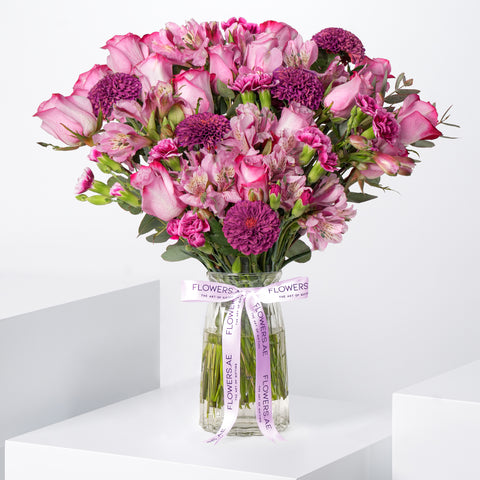 Congratulations Serenity Amethyst Vase