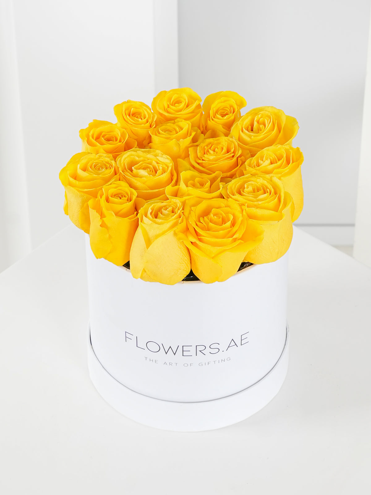 Petite Yellow Roses - Hatbox