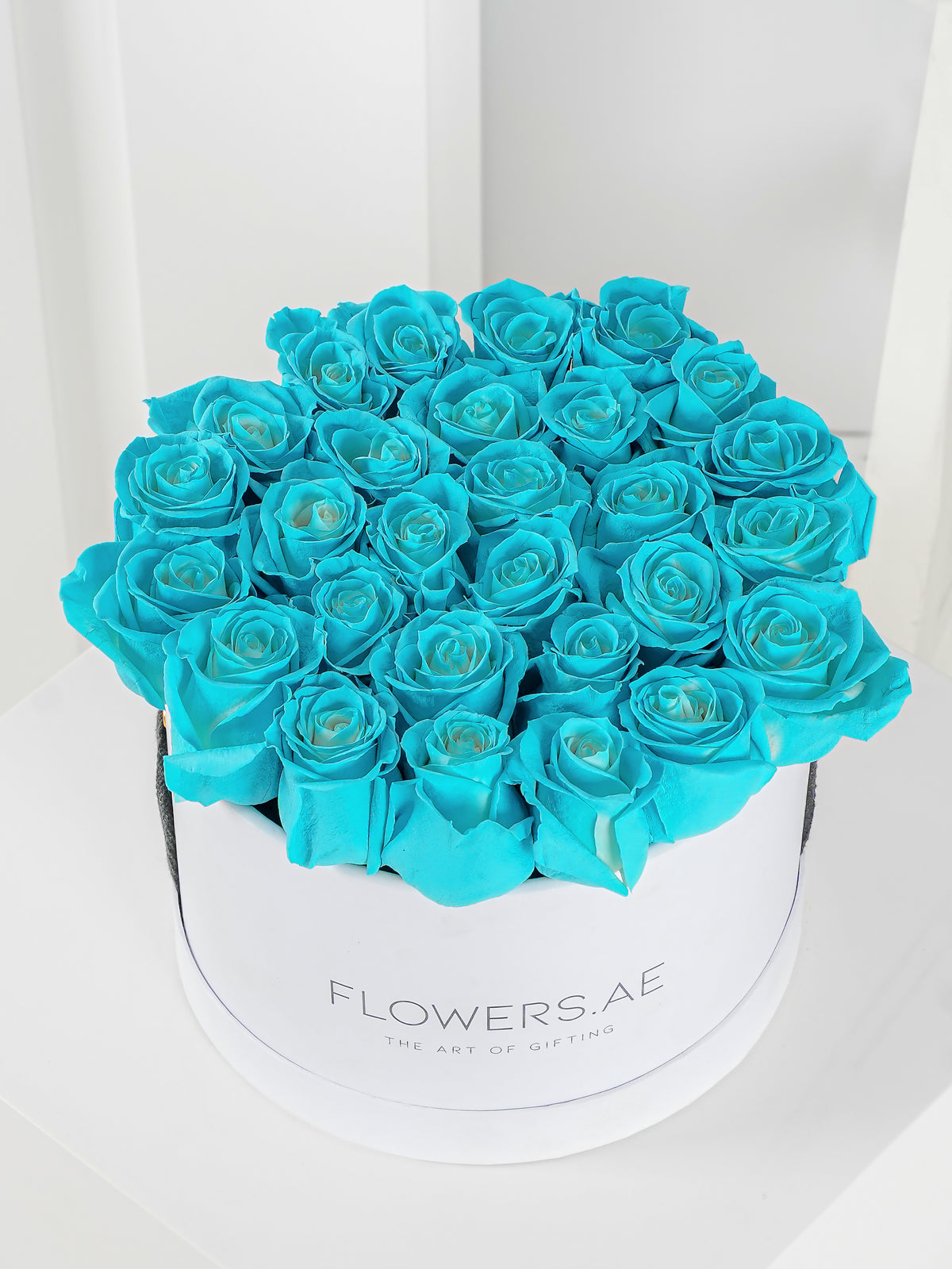 Tiffany Blue Roses - Hatbox