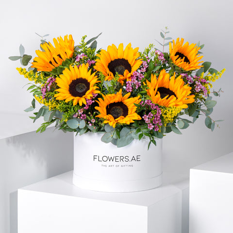 Sunflowers Hatbox