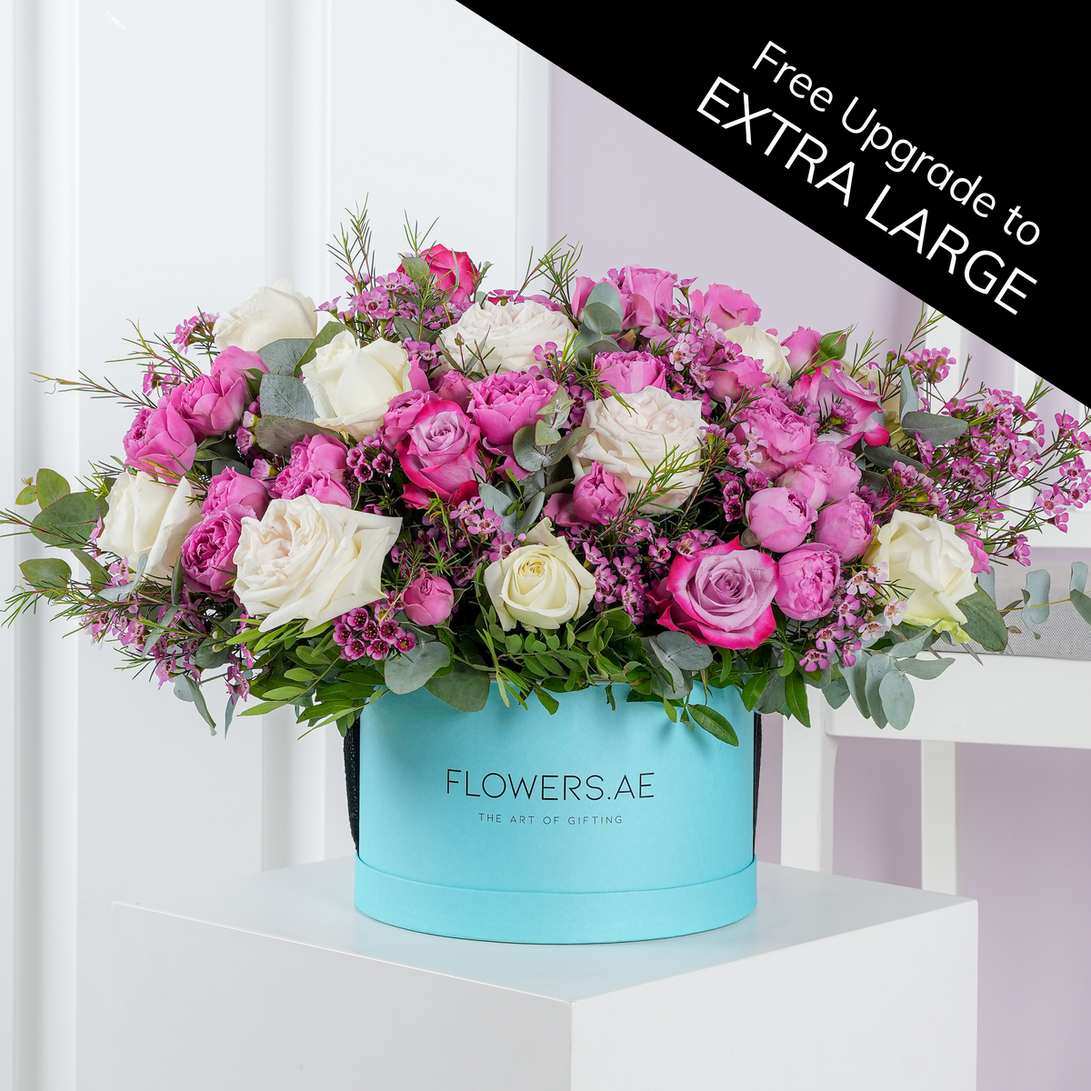 Birthday Lavender Floral Hatbox