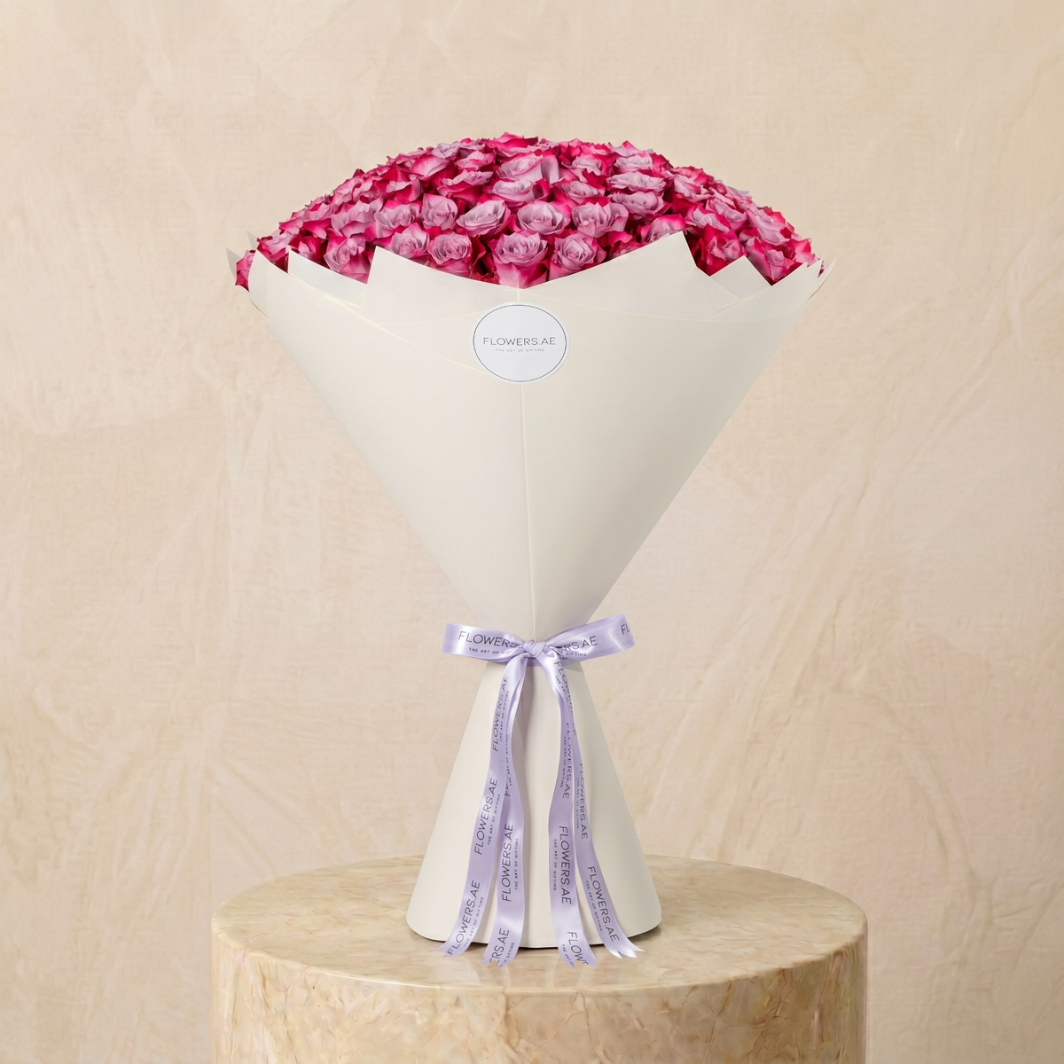 100 Purple Roses