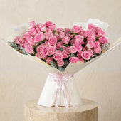 100 Pink Roses