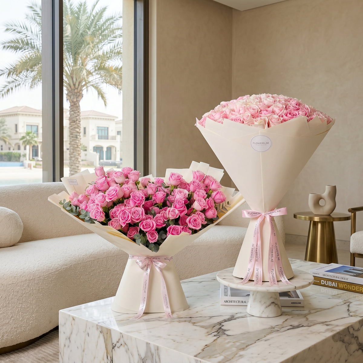 100 Pink Roses