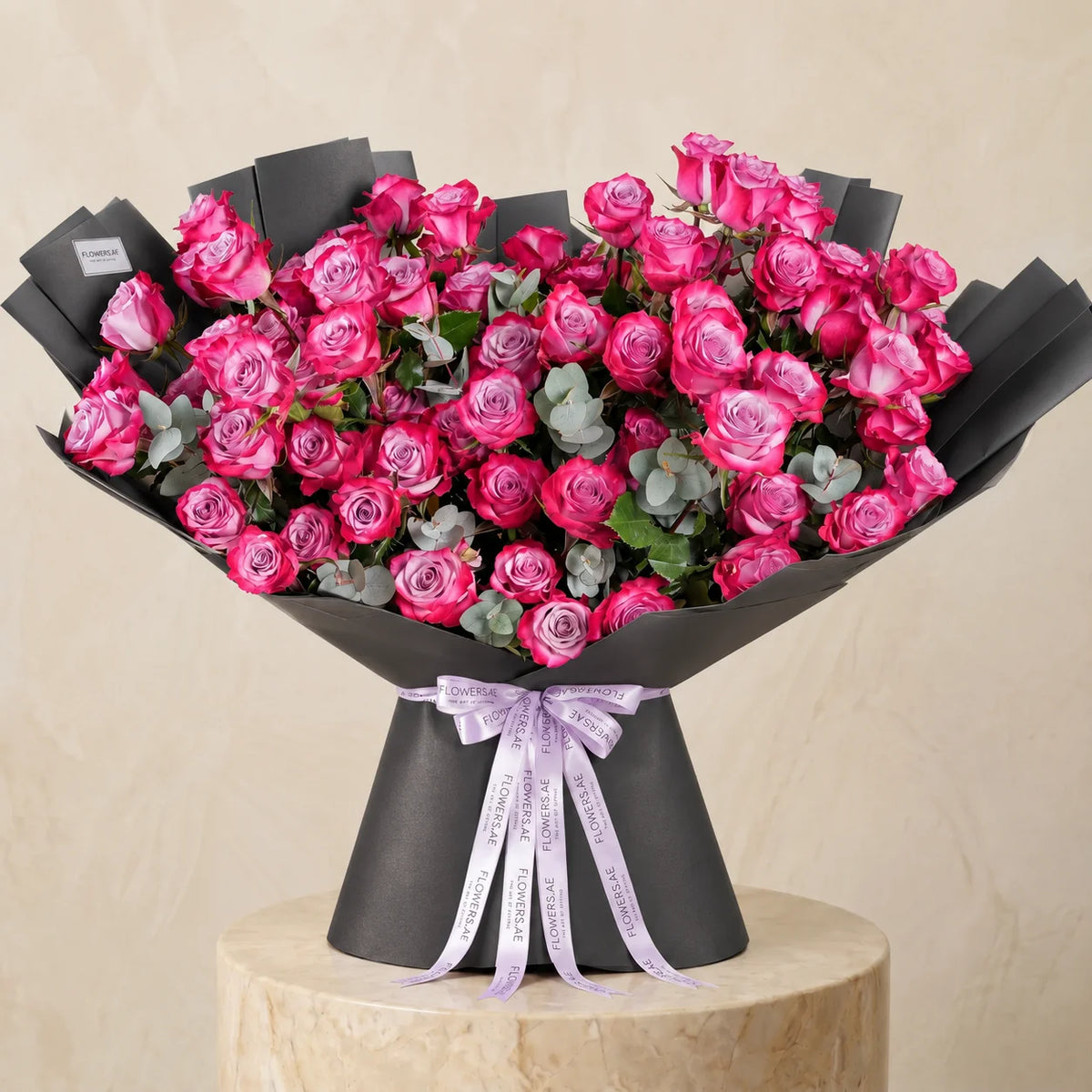 100 Purple Roses
