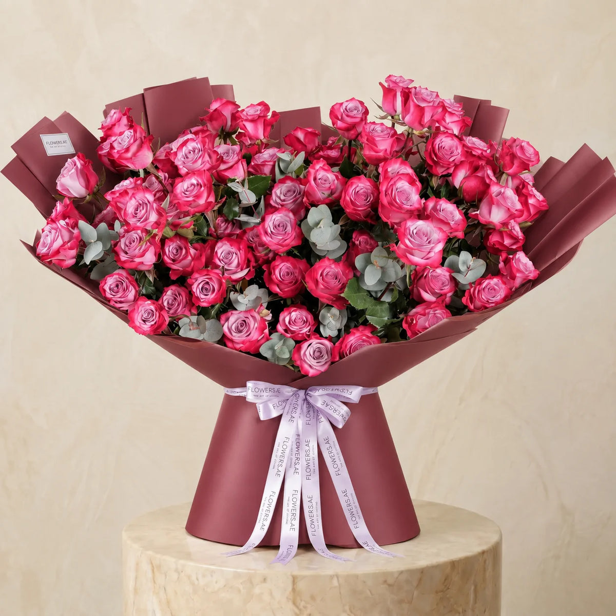 100 Purple Roses