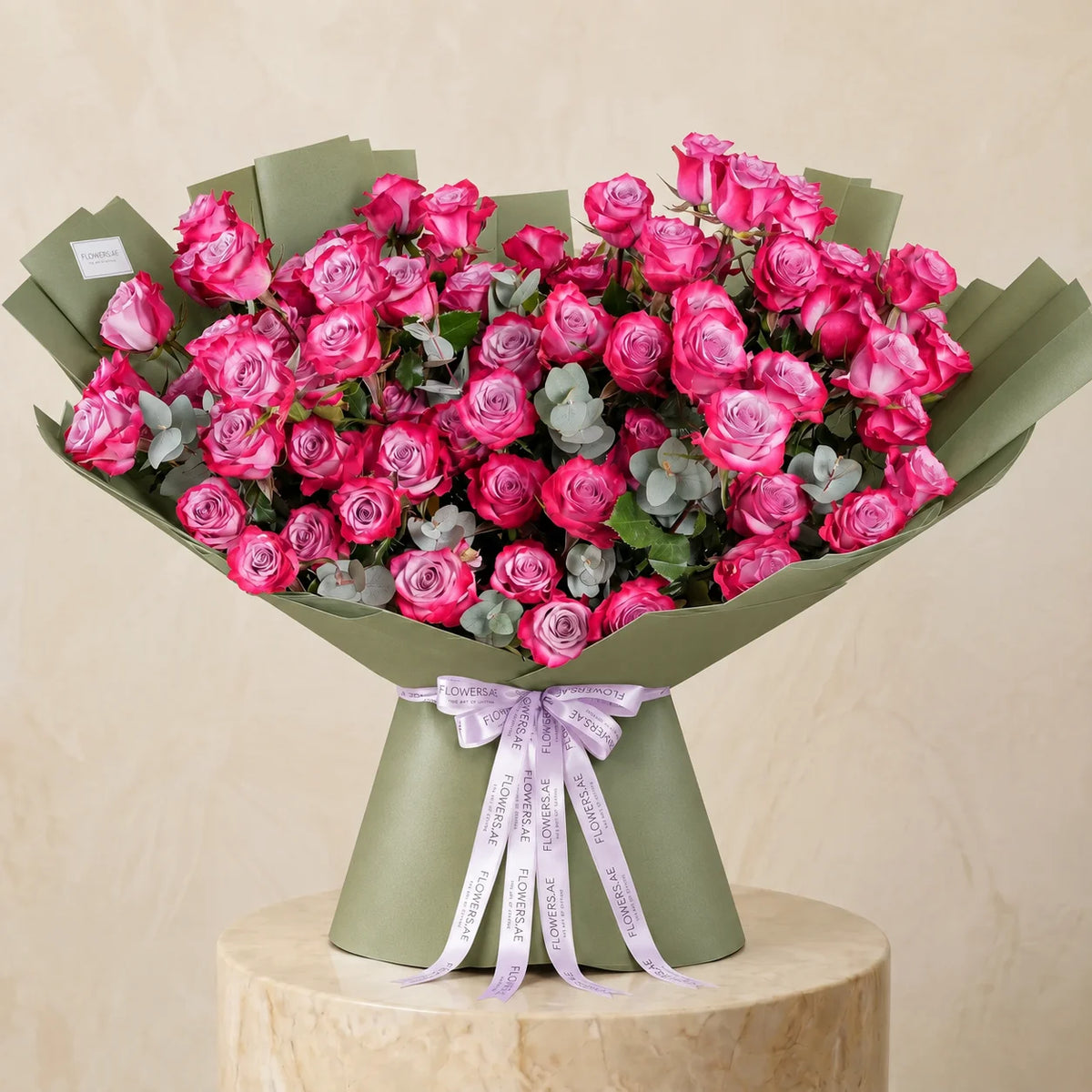 100 Purple Roses