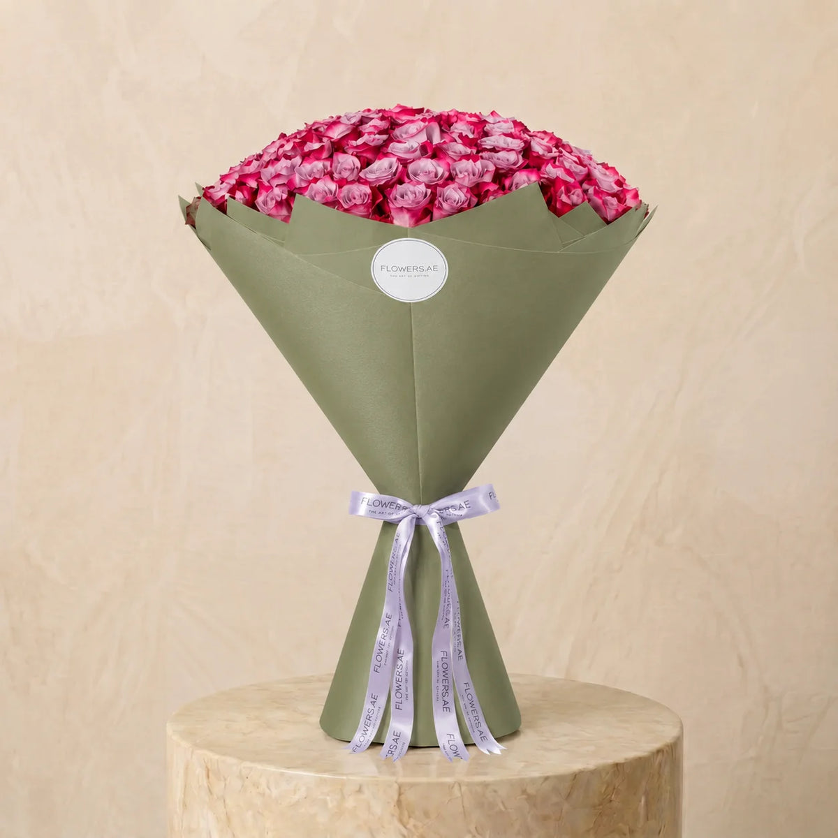 100 Purple Roses