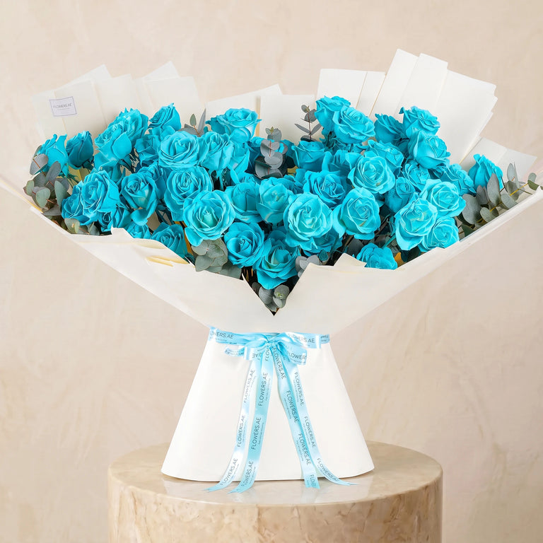 100 Tiffany Blue Roses