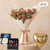 Congratulations 12 Gold Roses (Gift Set)