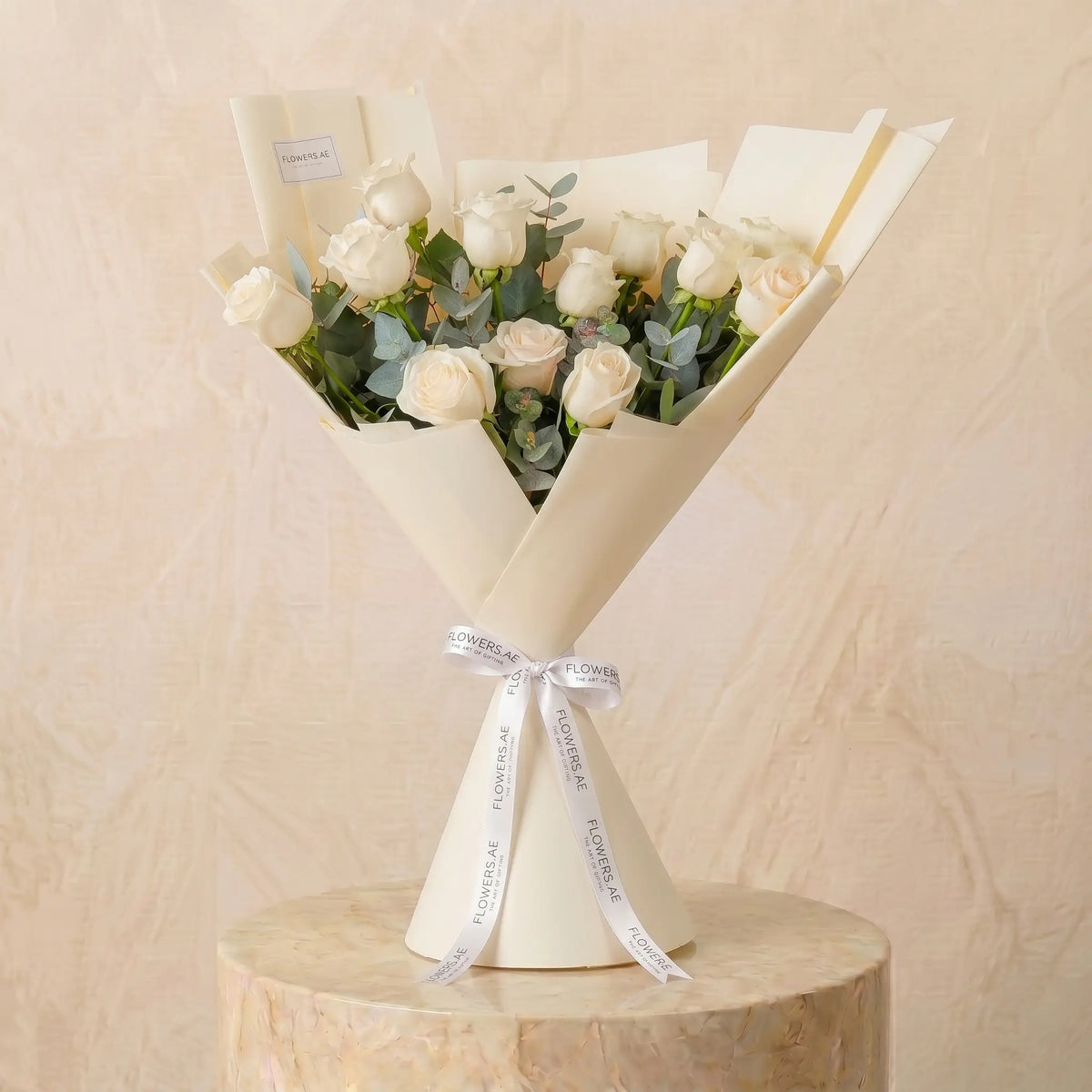 Congratulations 12 White Roses (Gift Set)