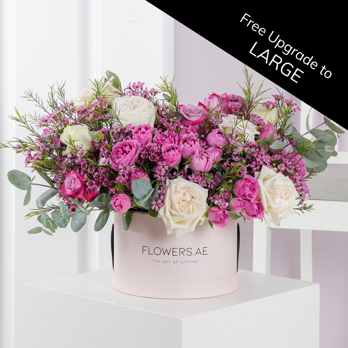 Birthday Lavender Floral Hatbox