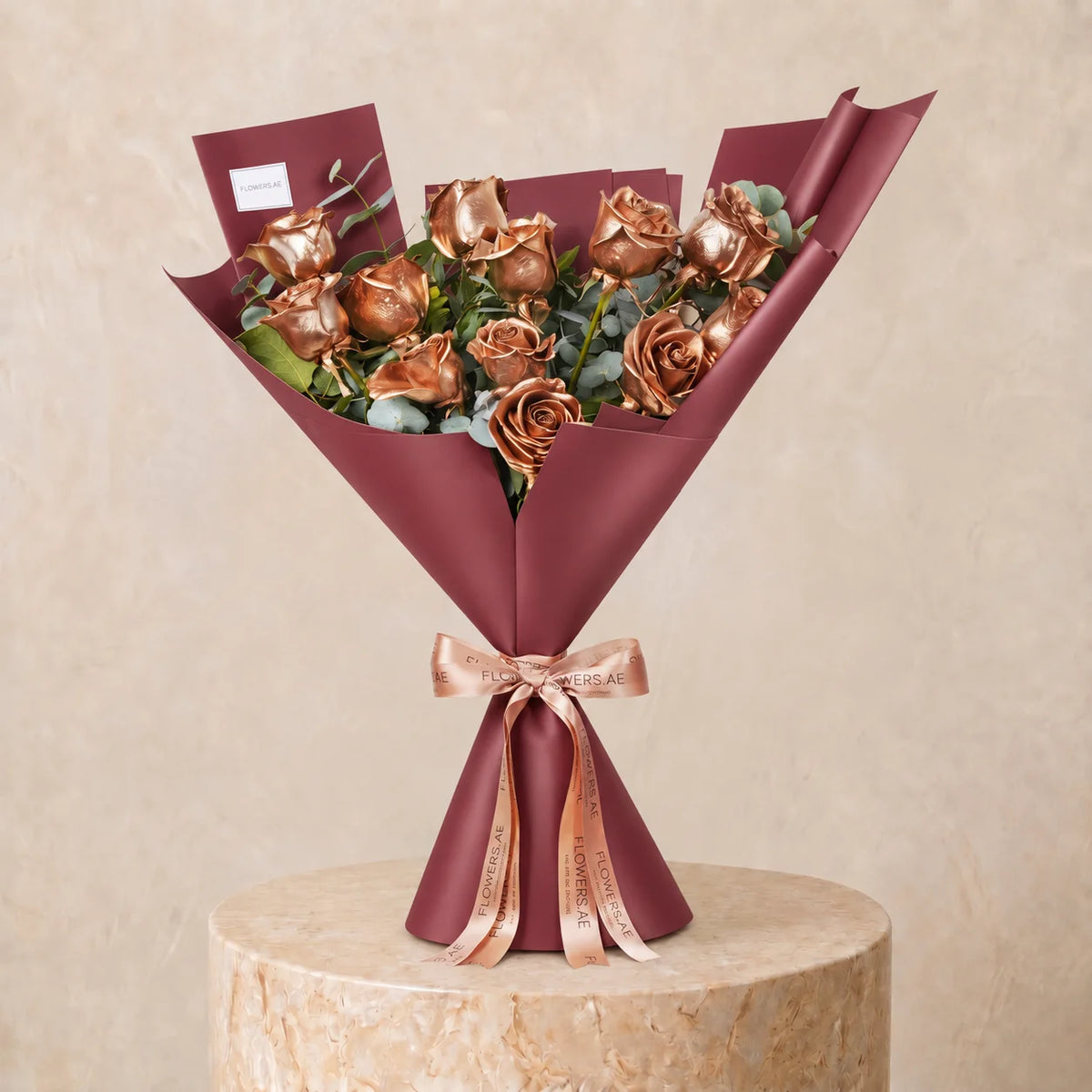 12 Gold Roses