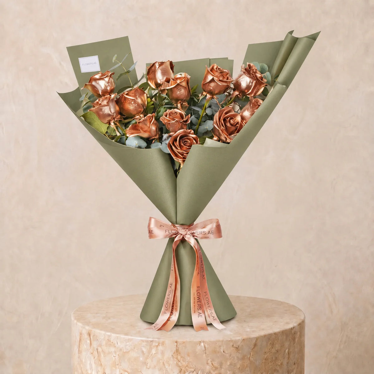 12 Gold Roses