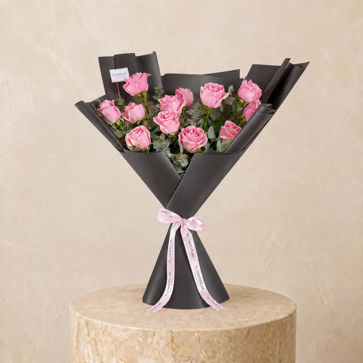 12 Pink Roses