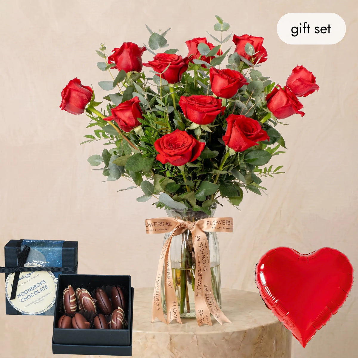 Anniversary 12 Red Roses (Gift Set)