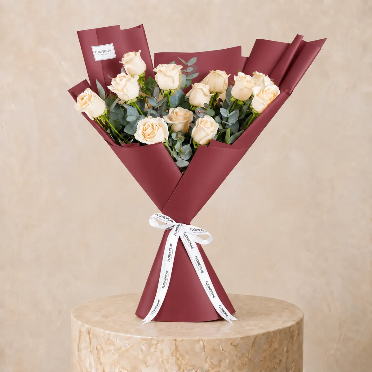 12 White Roses