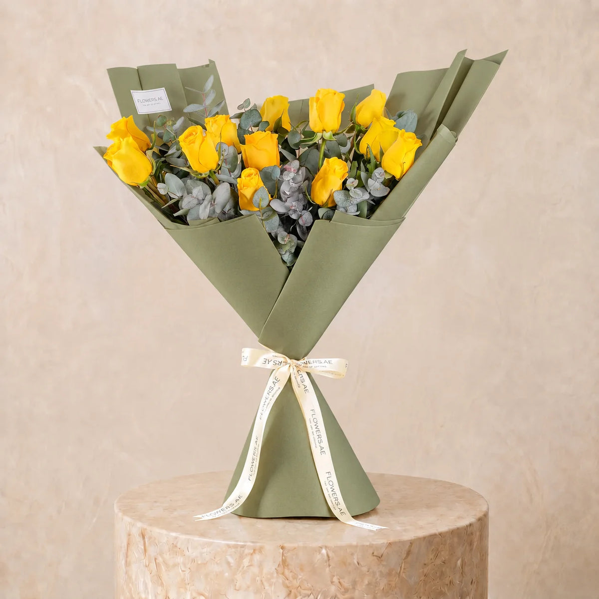 12 Yellow Roses