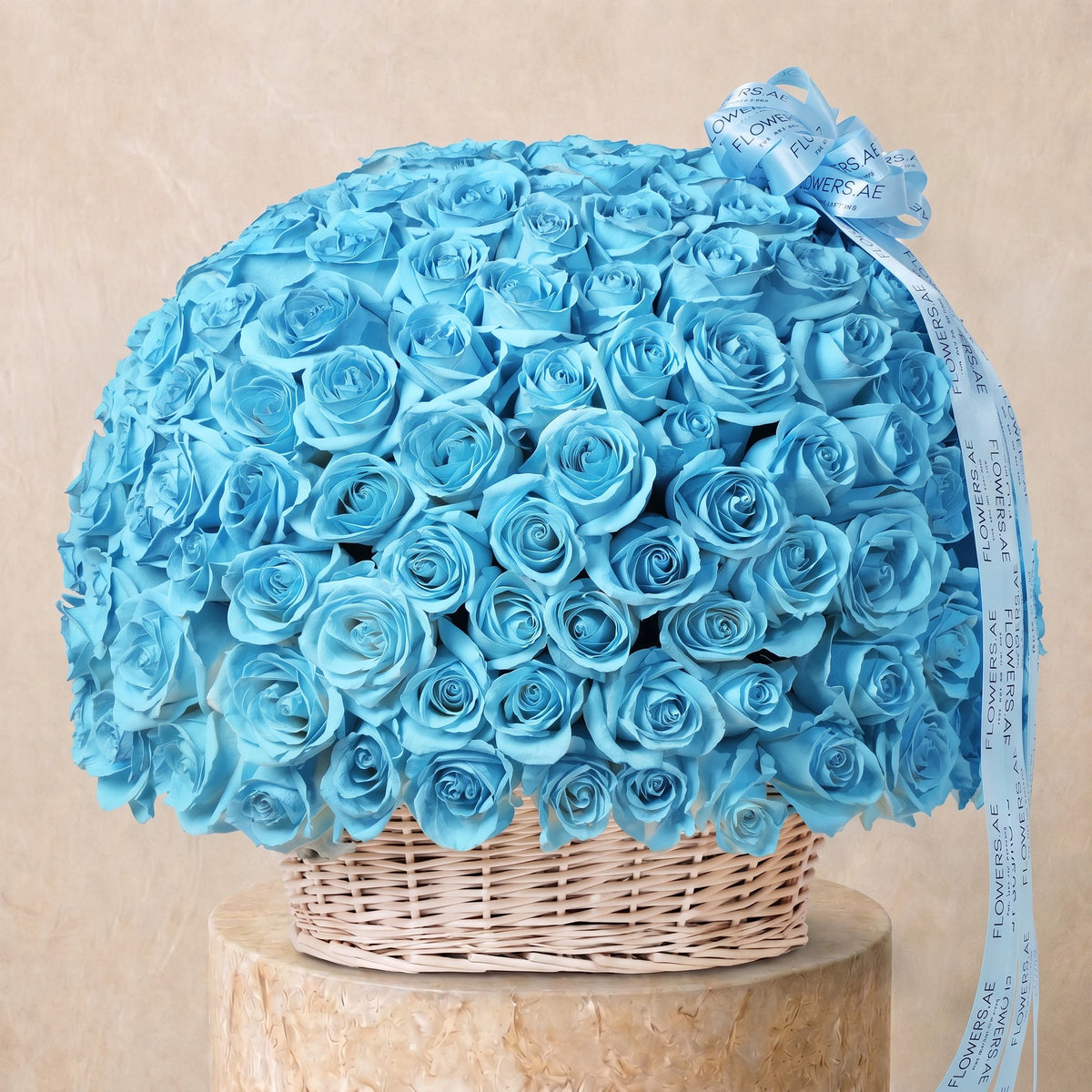 200 Tiffany Blue Roses Basket