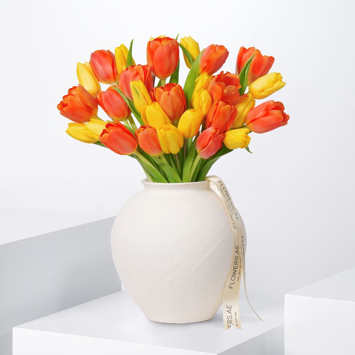 Luxury Golden Tulips Vase