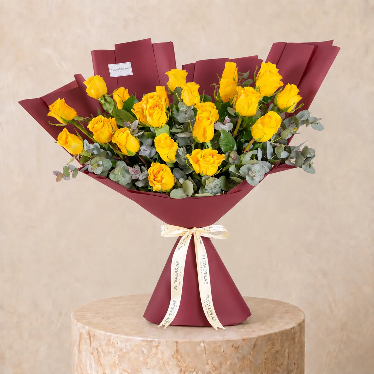 25 Yellow Roses