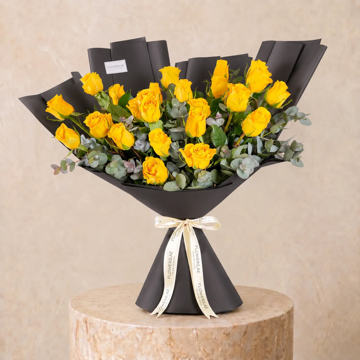 25 Yellow Roses