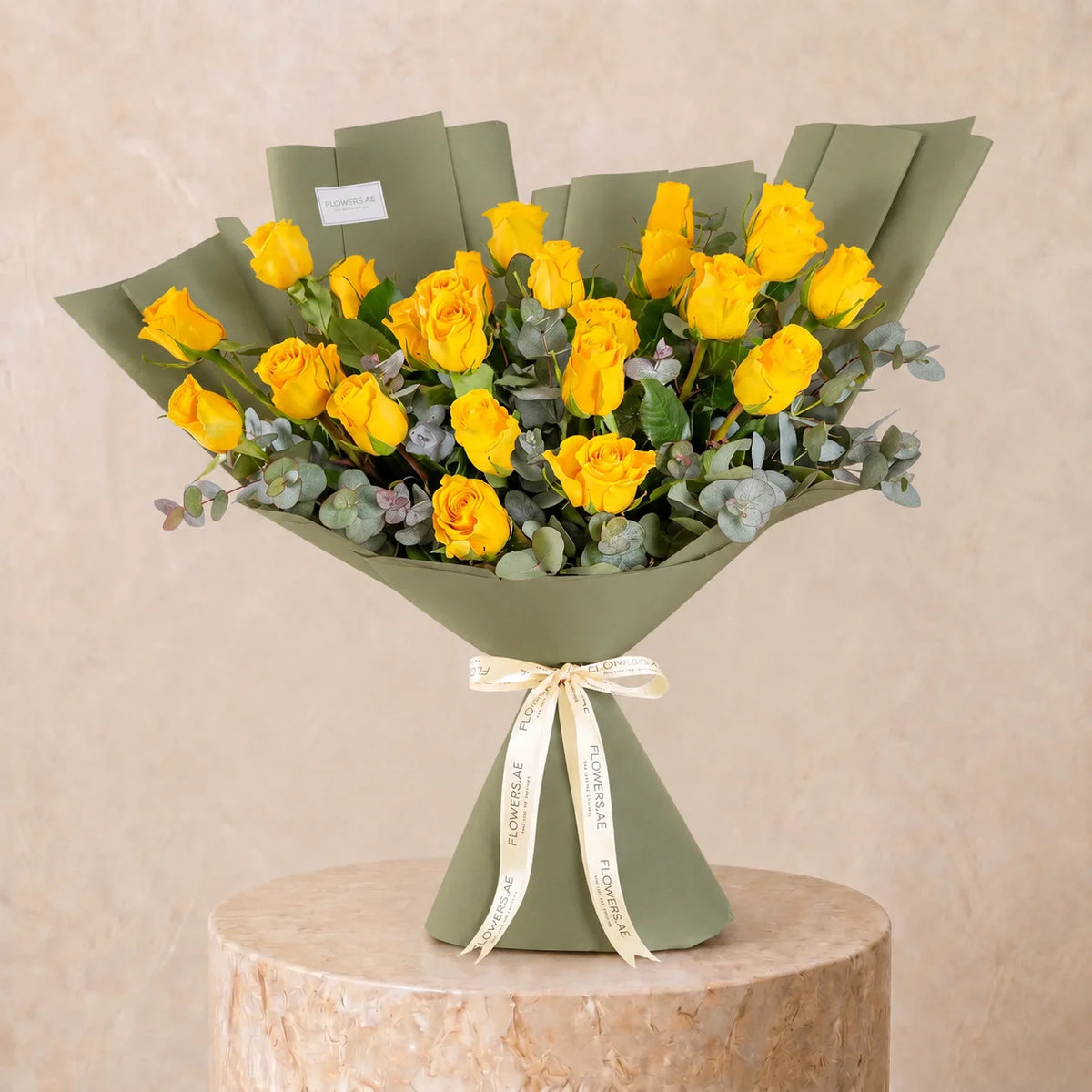 25 Yellow Roses
