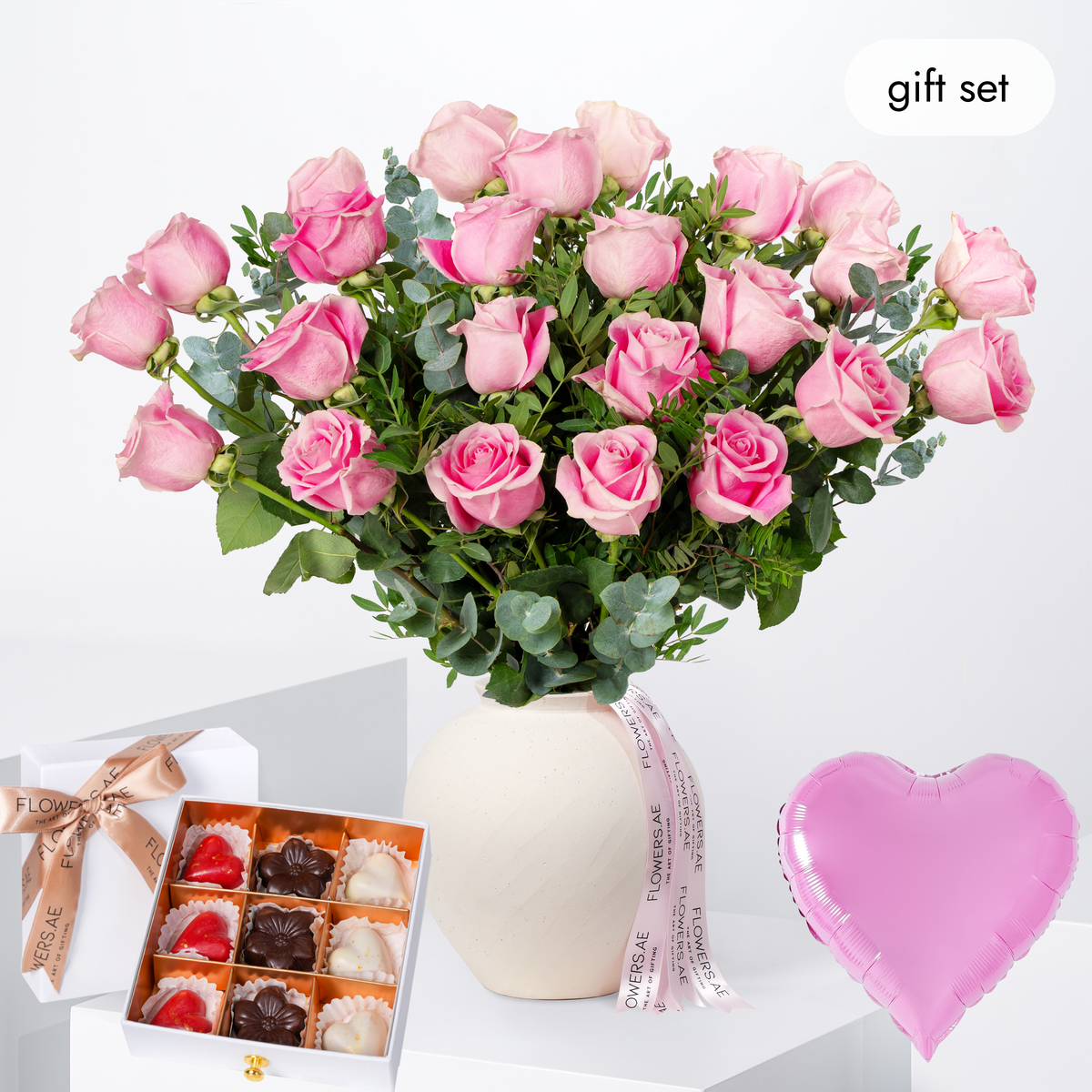 Welcome Back 25 Pink Roses Vase