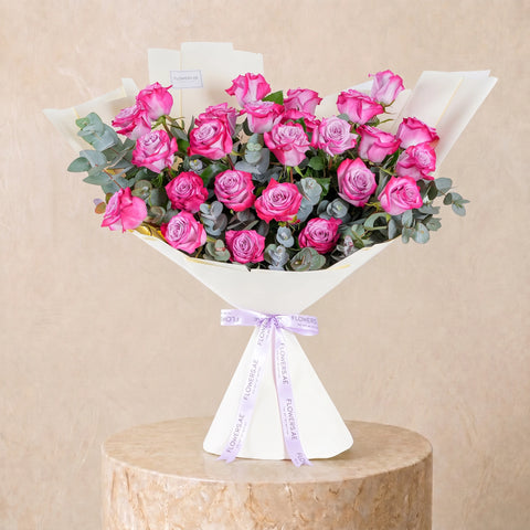 25 Purple Roses