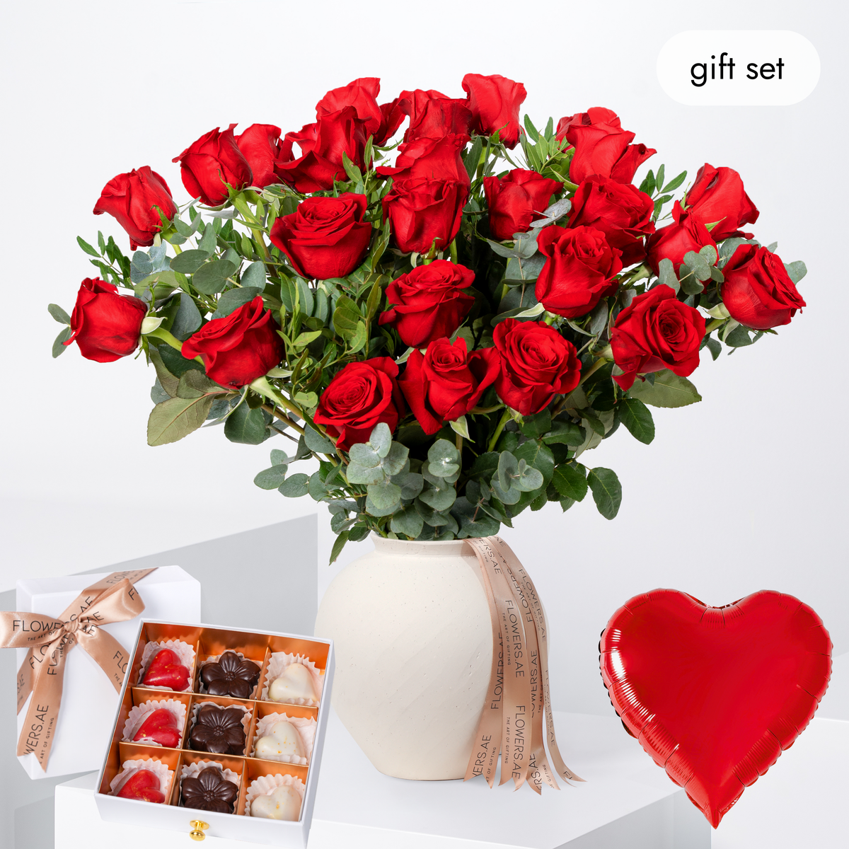 Welcome Back 25 Red Roses Vase