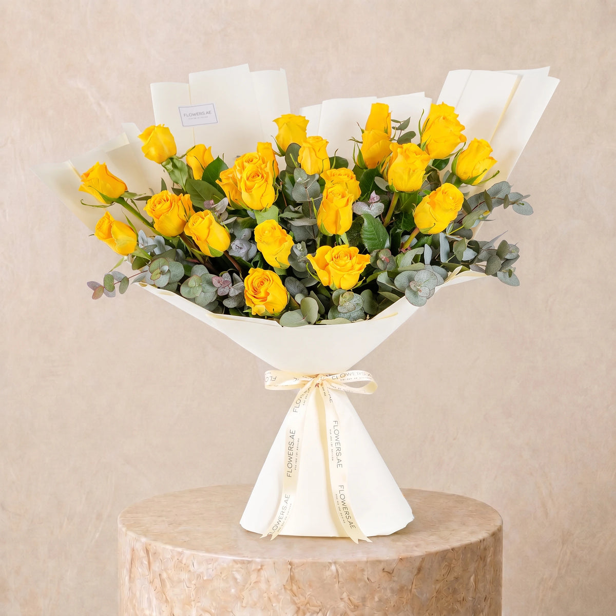 25 Yellow Roses