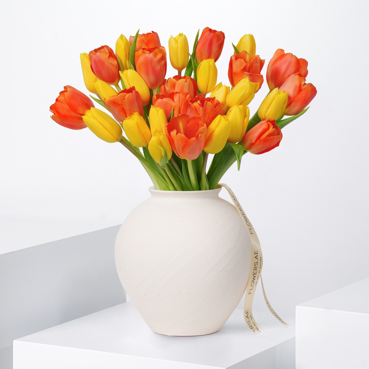 Luxury Golden Tulips Vase