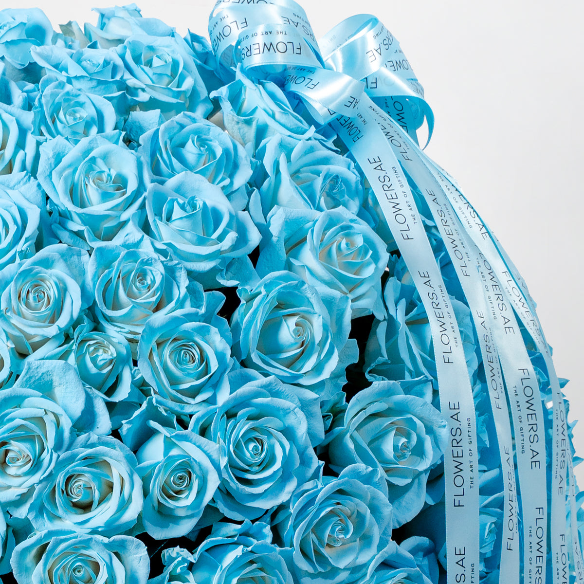 100 Tiffany Blue Roses Basket