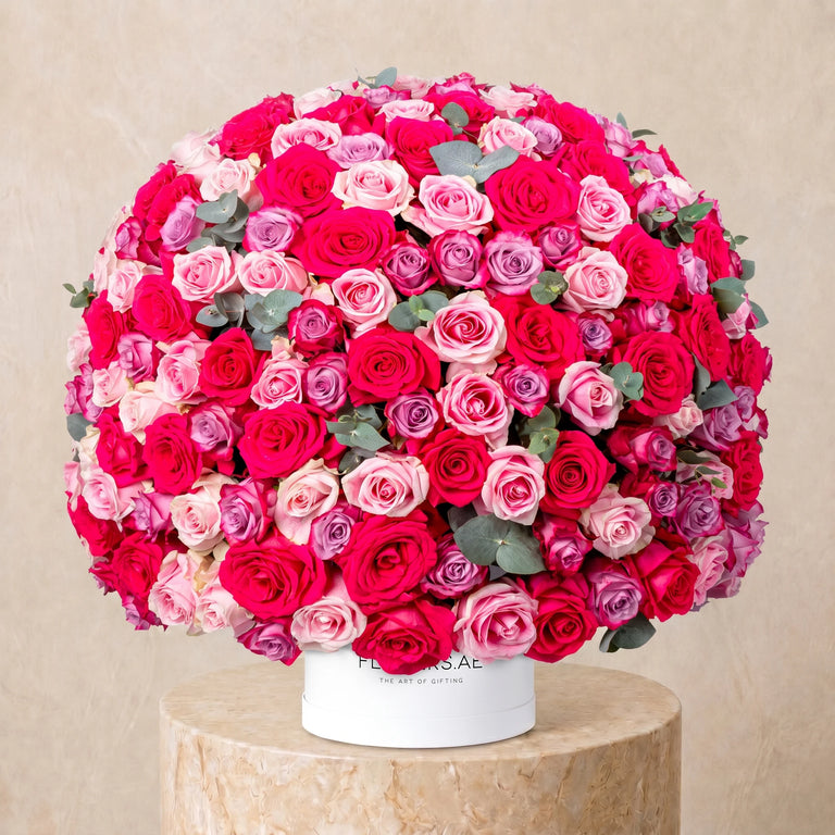 365 Blush Roses Hatbox
