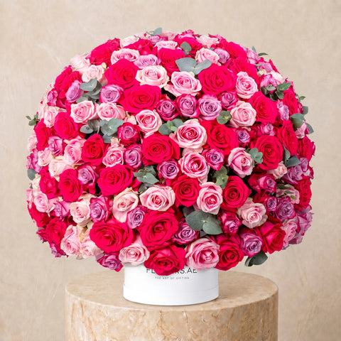 365 Blush Roses Hatbox