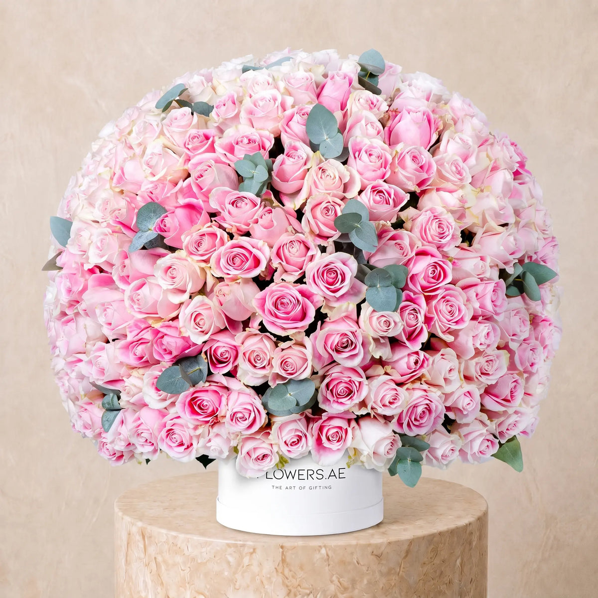 365 Pink Roses Hatbox
