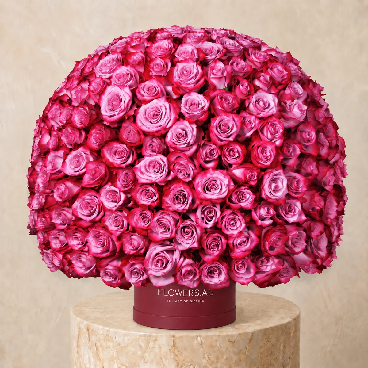 365 Purple Roses Hatbox