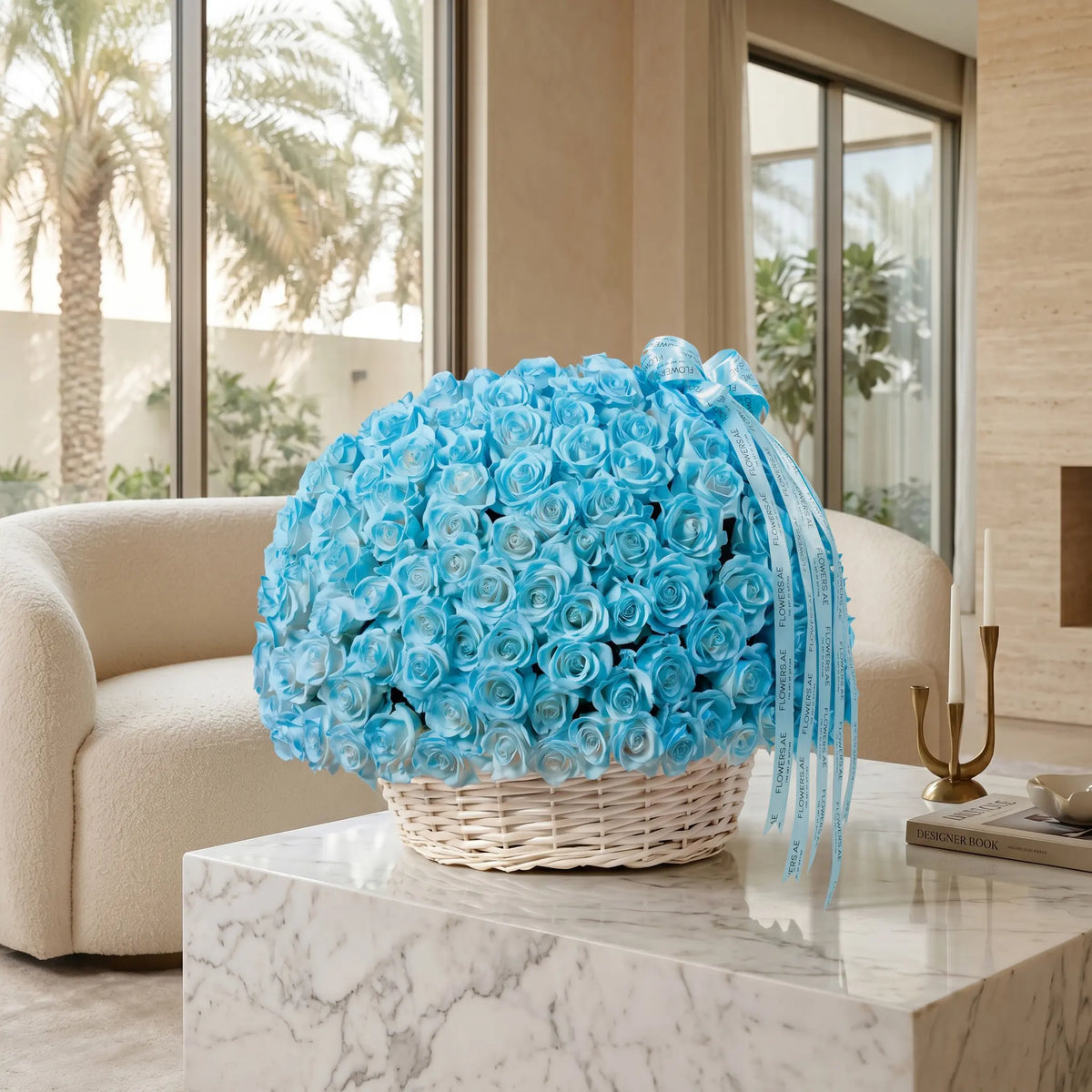 Father's Day 365 Tiffany Blue Roses Basket