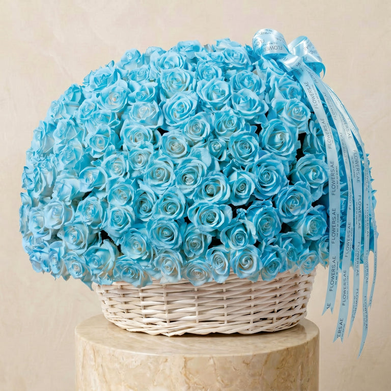 Father's Day 365 Tiffany Blue Roses Basket