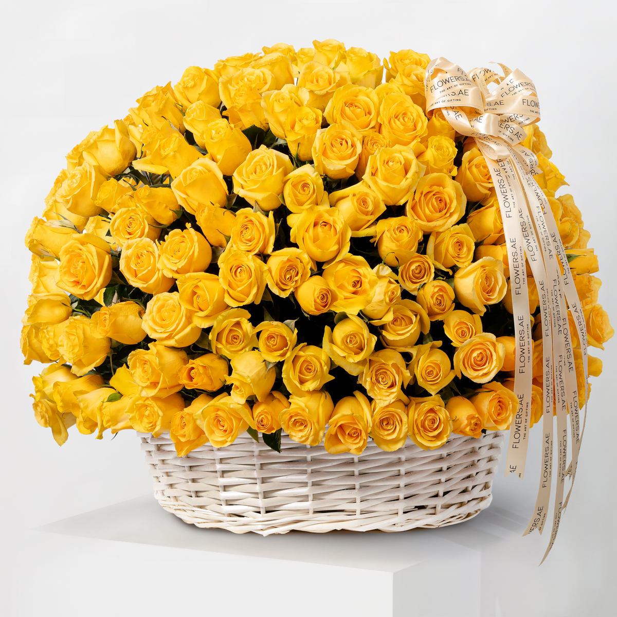 365 Yellow Roses Basket