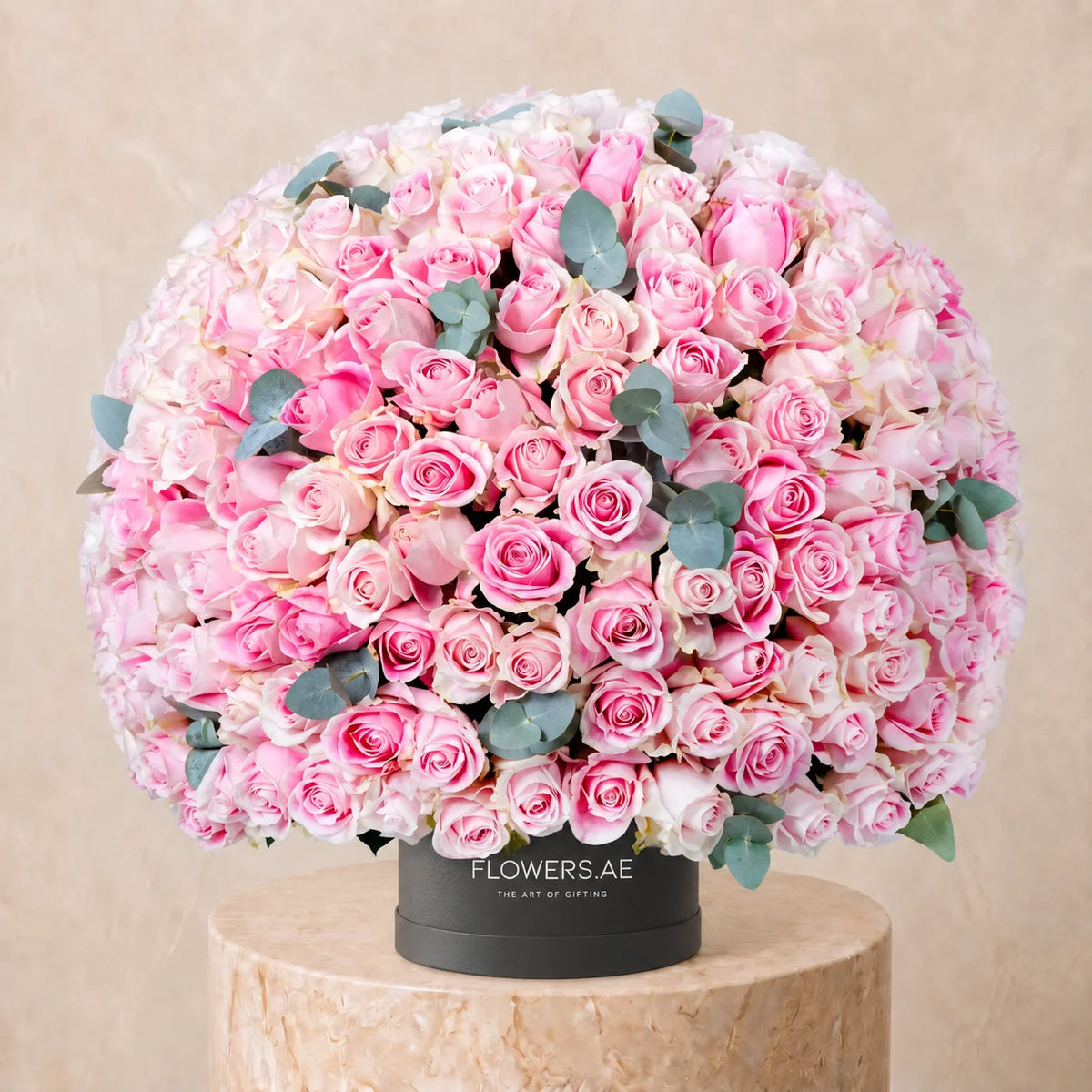 365 Pink Roses Hatbox