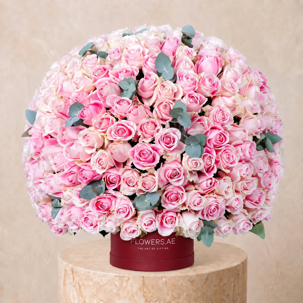 365 Pink Roses Hatbox