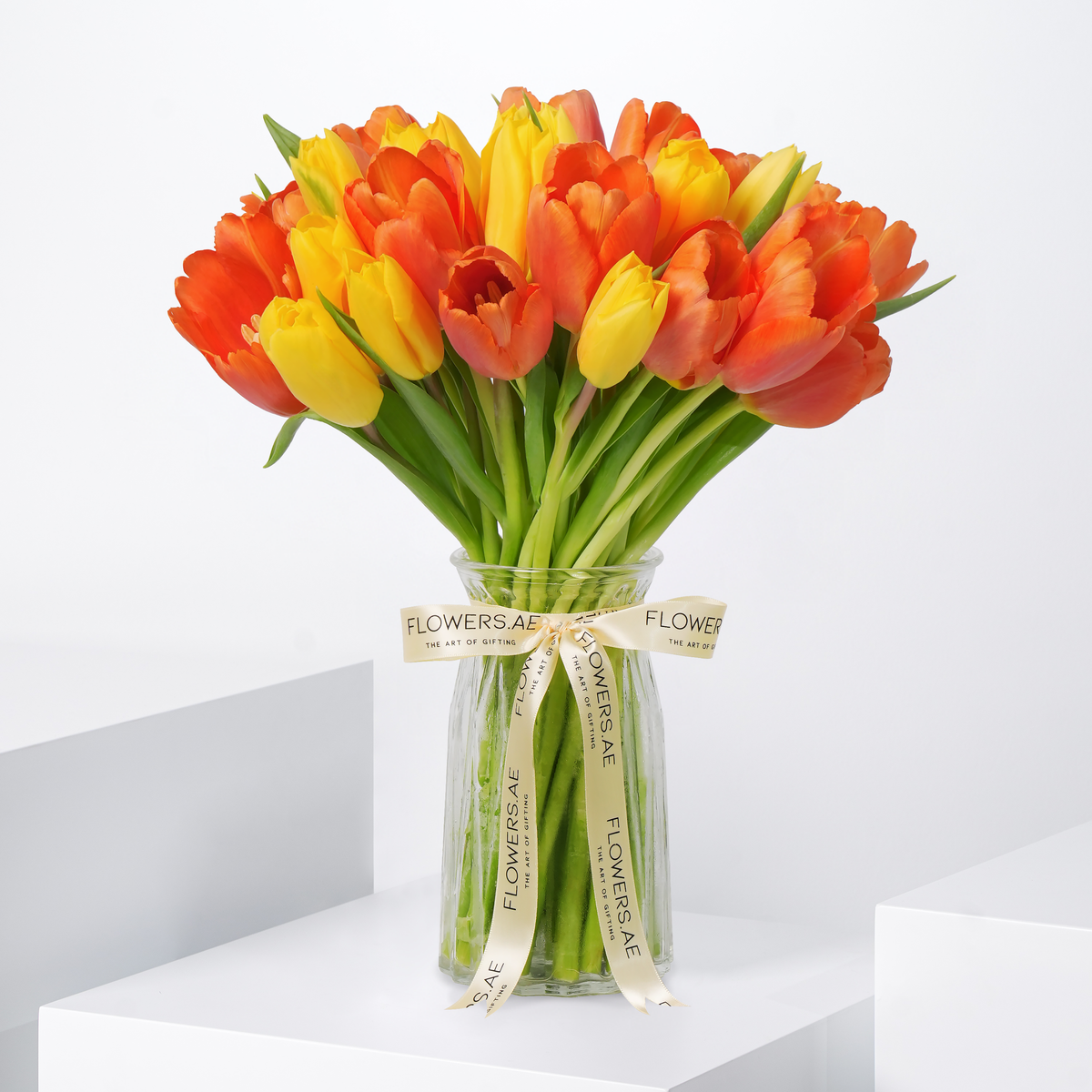 Women's Day Luxury Golden Tulips Vase