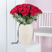 Anniversary 50 Red Roses - Vase