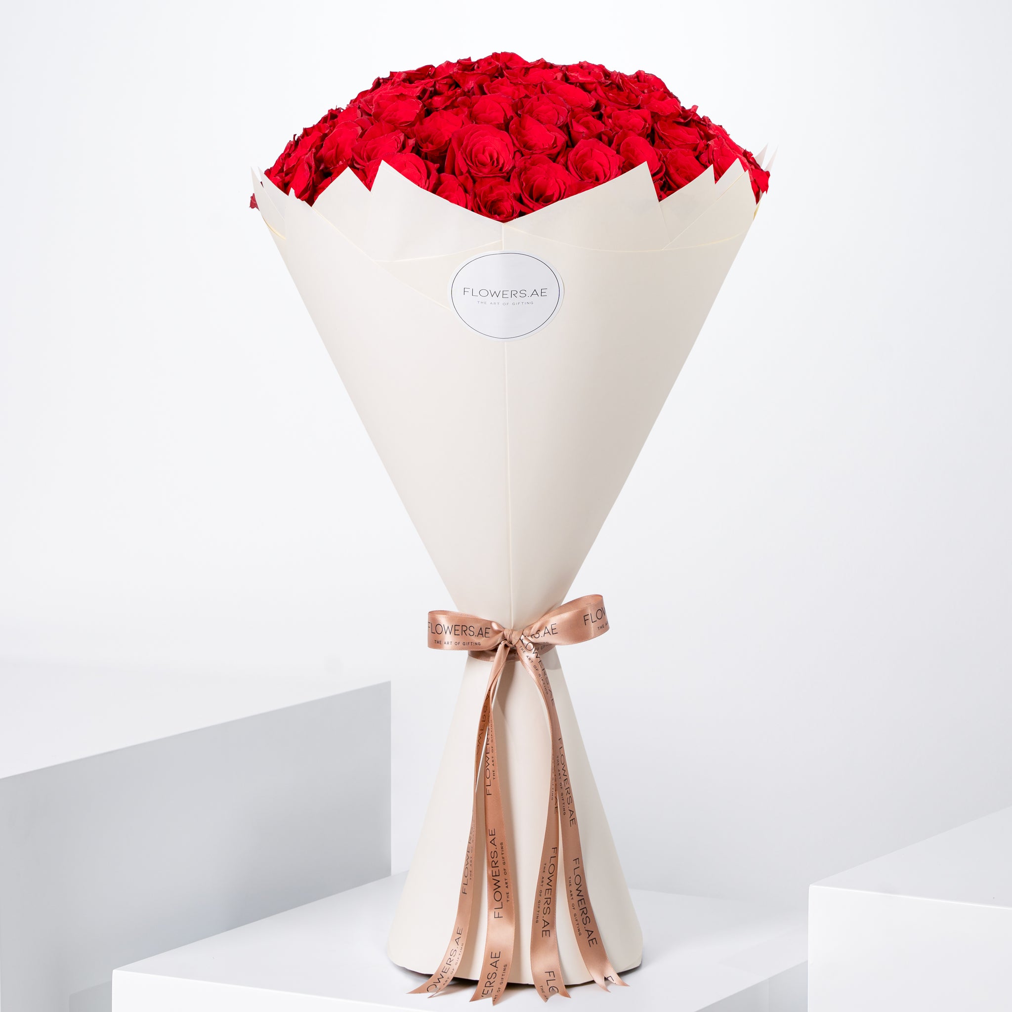 50 Red Roses | Free Same-Day Delivery to all Emirates - Flowers.ae