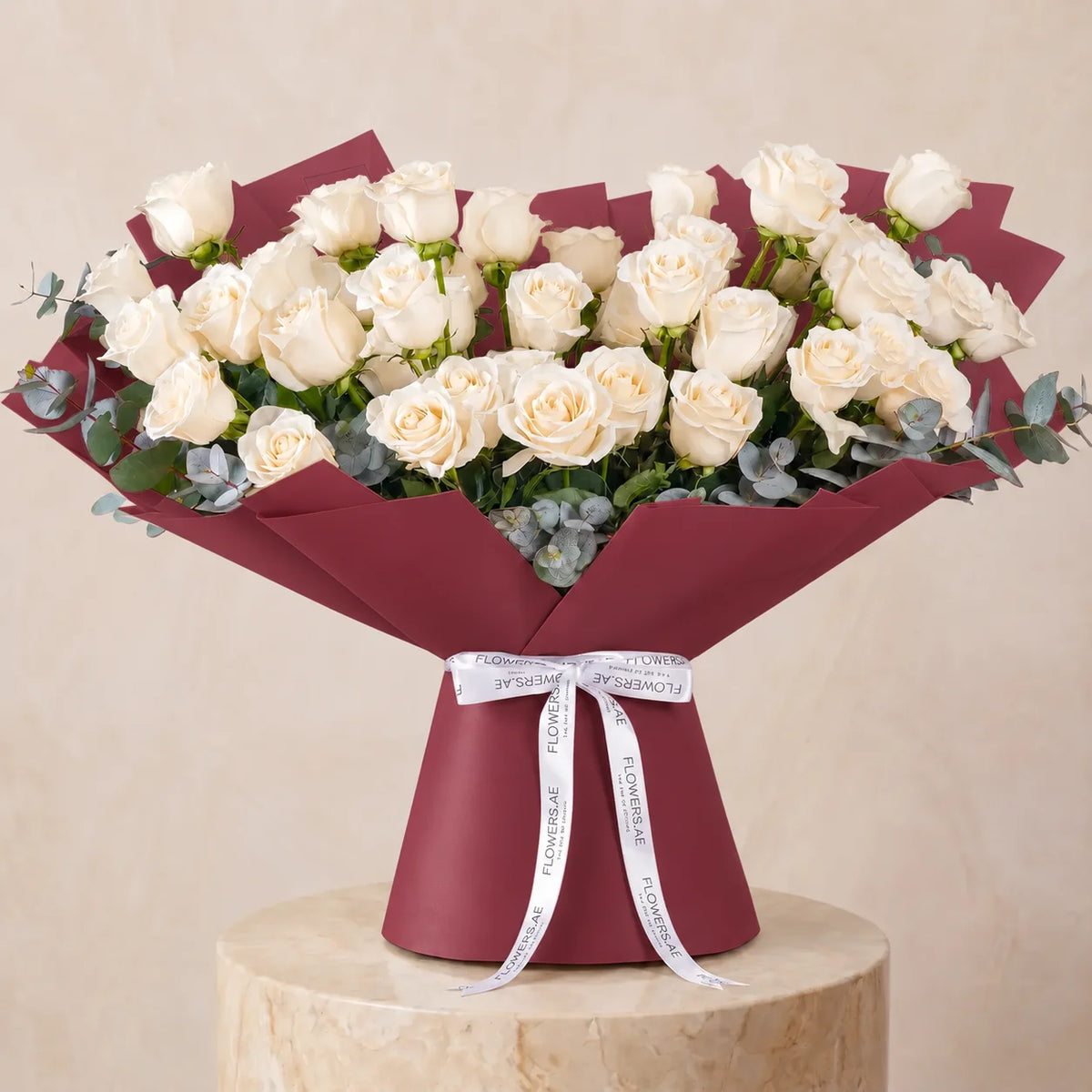 50 White Roses