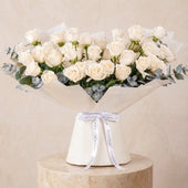 50 White Roses