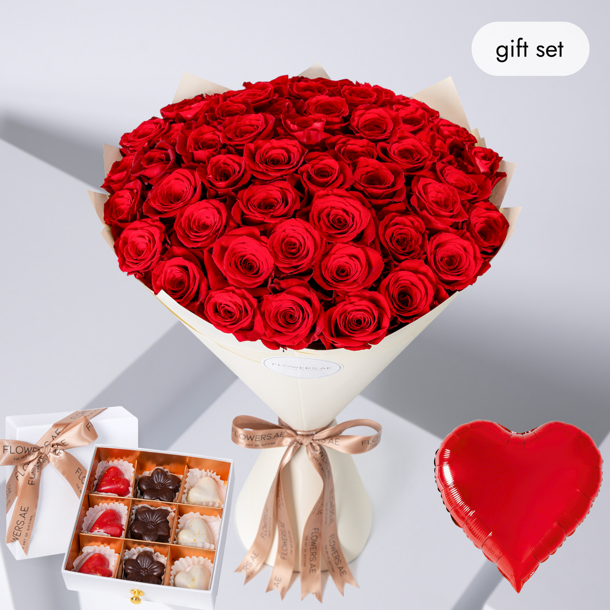 Anniversary 50 Red Roses (Gift Set)