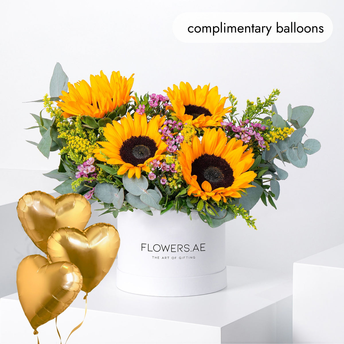 Petite Sunflowers Hatbox